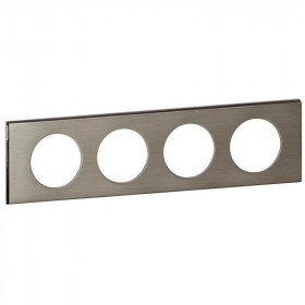 Πλαίσιο 4 Θέσεων Materials Ατσαλι Brushed Celiane™ 069104 LEGRAND