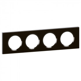 Πλαίσιο 4 Θέσεων Materials Γραφίτης Γυαλί Celiane™ 069304 LEGRAND