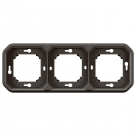 Πλαίσιο 3 Θέσεων Χωνευτό Ανθρακί Plexo 069608L LEGRAND