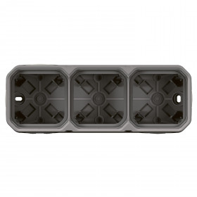 Κουτί 3 Θέσεων Επίτοιχο Γκρι Plexo 069680L LEGRAND