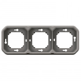 Πλαίσιο 3 Θέσεων Χωνευτό Γκρι Plexo 069687L LEGRAND