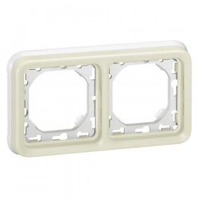 Πλαίσιο Χωνευτής Τοποθέτησης 2 Θέσεων Λευκό Plexo 069694 LEGRAND