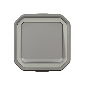 Μπουτον Με Λυχνία Επίτοιχο Γκρι Plexo 069722L LEGRAND