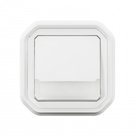 Μπουτον Επιγραφής Με Λυχνία Χωνευτό Λευκό Plexo 069825L LEGRAND