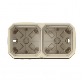 Κουτί 2 Θέσεων Επίτοιχο Κρεμ Plexo 069867L LEGRAND