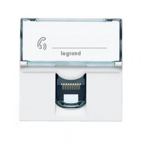Πριζα Δικτύου RJ45 Cat.5e UTP 2 Στοιχείων Λευκό Mosaic™ 076554 LEGRAND