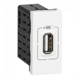 Πρίζα Φόρτισης USB TypeA 1 Στοιχείου Λευκό 077591 Mosaic™