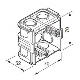 Κουτί Διακοπτών Εντοιχισμού 1 Θέσης Και Ενιαίου Πλαισίου 080151 Batibox™ LEGRAND