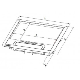 Κάλυμμα Με Πλαστικό Πλαίσιο Γκρι Για Βάση 16 ή 24 Στοιχείων 088002 LEGRAND