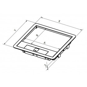Κάλυμμα Με Μεταλλικό Πλαίσιο Inox Για Βάση 16 ή 24 Στοιχείων 088005 LEGRAND