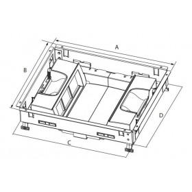Ενδοδαπέδια Βάση Μηχανισμών 12 Στοιχείων 088024 LEGRAND