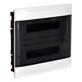 Πίνακας Γυψοσανίδας 2 Σειρών 12 Στοιχείων Λευκό Διάφανη Πόρτα PRACTIBOX S 135172 LEGRAND