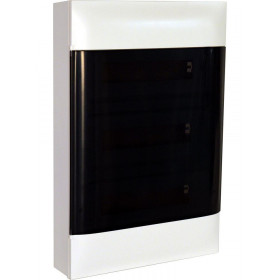 Πίνακας Επίτοιχος 3 Σειρών 18 Στοιχείων Λευκός Διάφανη Πόρτα PRACTIBOX S 137218 LEGRAND