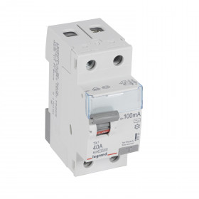 Ρελέ Διαρροής AC 2P 40A 100mA 411520 LEGRAND