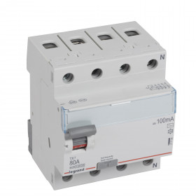 Ρελέ Διαρροής AC 4P 80A 100mA 411720 LEGRAND