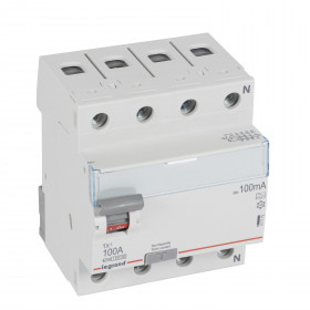 Ρελέ Διαρροής A 4P 100A 100mA 411778 LEGRAND