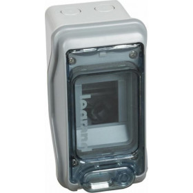 Πίνακας Επίτοιχος 1 Σειράς 3 Στοιχείων Γκρί Διάφανη Πόρτα IP65 PLEXO 601932 LEGRAND