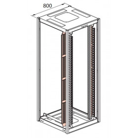Οργανωτής Καλωδίων Για Ερμάριο 42U (Σετ.2τμχ) 646426 LEGRAND
