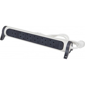 Πολύπριζο 6 Σούκο Με Διακόπτη 1,5m Λευκό Και Μαύρο 694533 LEGRAND