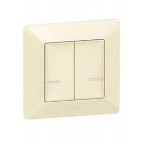 Ενσύρματος Διακόπτης Διπλός Κρεμ 752288 Valena Life with Netatmo®