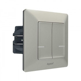 Ενσύρματος Διακόπτης Διπλός Αλουμίνιο 752388 Valena Life with Netatmo®