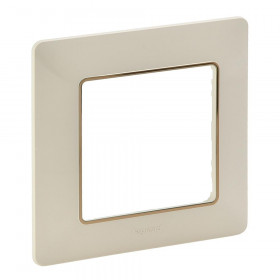 Πλαίσιο 1 Θέσης Κρέμ Με Χρυσό Valena™  Life 754061 LEGRAND