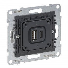 Μηχανισμός Πρίζας Φόρτισης USB Διπλή TypeA+C Seano™ 765027 LEGRAND