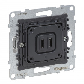 Μηχανισμός Πρίζας Φόρτισης USB Διπλή TypeC+C Seano™ 765028 LEGRAND