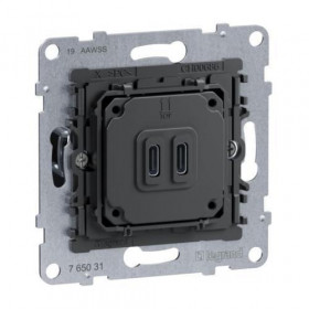 Μηχανισμός Πρίζας Φόρτισης USB Διπλή TypeC+C 30W Seano™ 765031 LEGRAND