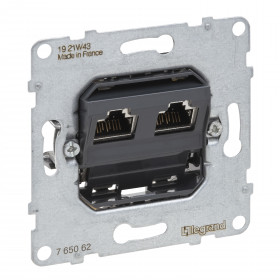 Μηχανισμός Πρίζας Δικτύου Διπλή RJ45 Cat.6A STP Seano™ 765062 LEGRAND