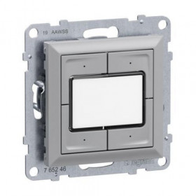 Μπουτόν 4 Εντολών Με Επιγραφή Αλουμίνιο Seano™ 765246 LEGRAND