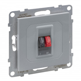 Πρίζα Ηχείων 1 Εξόδου Αλουμίνιο Seano™ 765276 LEGRAND