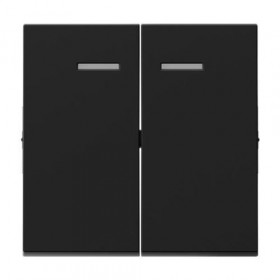 Μετώπη 2 Πλήκτρων Φωτεινής Λειτουργίας Μαύρο Seano™ 765309 LEGRAND