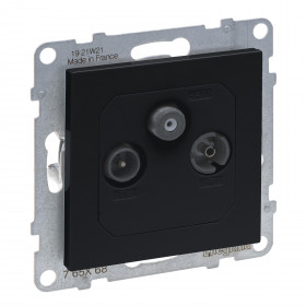 Πρίζα ΤV-RD-SAT Διέλευσης Ανθρακί Seano™ 765468 LEGRAND