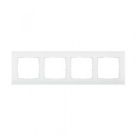 Πλαίσιο 4 Θέσεων White Glass Seano™ 766104 LEGRAND