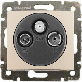 Πρίζα TV-RD-SAT Διέλευσης Κρέμ Valena™ 774337 LEGRAND