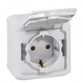 Πρίζα Σούκο Ασφαλείας Γκρί Forix 782393 LEGRAND