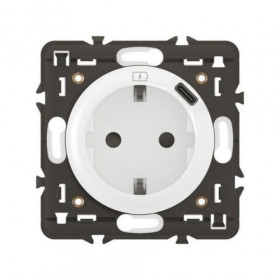 Πρίζα Σούκο Και USB C Φόρτισης Λευκό Celiane™ CB0141 LEGRAND