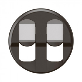 Μετώπη Πρίζας Διπλής Data Μαύρο Celiane CN2346 LEGRAND