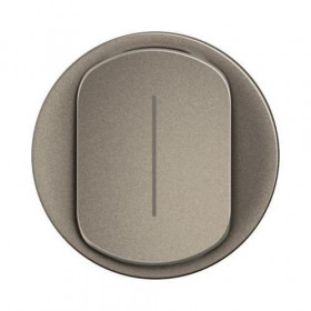 Μετώπη 1 Πλήκτρου Τιτάνιο Μεσαίου A/R Φωτεινής Λειτουργίας Celiane™ CT1005 LEGRAND