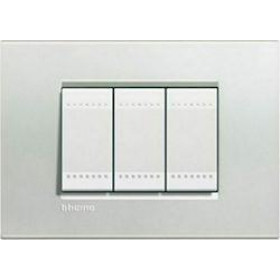 Πλαίσιο 3 Στοιχείων Silver LNA4803AG BTICINO