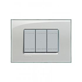 Πλαίσιο 3 Στοιχείων Cold Grey LNA4803KG BTICINO