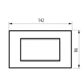Πλαίσιο 4 Στοιχείων Square LNA4804SQ BTICINO