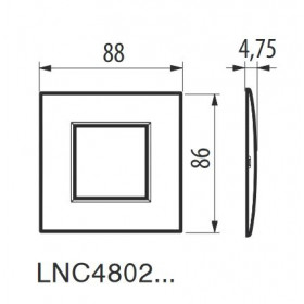 Πλαίσιο 2 Στοιχείων Air Blue Moon LNC4802BM BTICINO