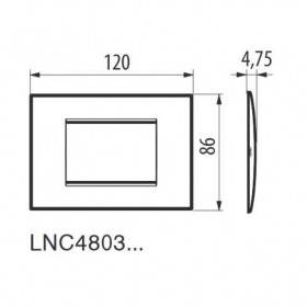 Πλαίσιο 3 Στοιχείων Air Λευκό Περλέ LNC4803PR BTICINO