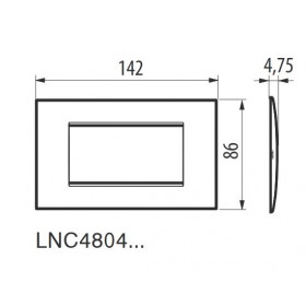 Πλαίσιο 4 Στοιχείων Air Tech LNC4804TE BTICINO
