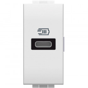 Πρίζα Φόρτισης USB TypeC 1 Στοιχείου Λευκό N4192C BTICINO