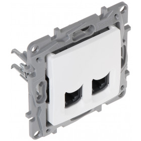 Πρίζα Δικτύου RJ45 Διπλή UTP Cat.6 Λευκή Niloe™ NP LEGRAND