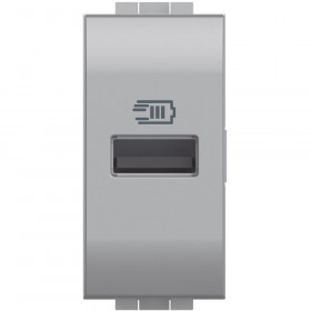 Πρίζα Φόρτισης USB TypeA 1 Στοιχείου Αλουμίνιο NT4191A BTICINO