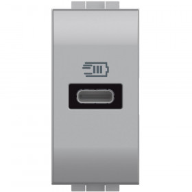 Πρίζα Φόρτισης USB TypeC 1 Στοιχείου Αλουμίνιο NT4192C BTICINO